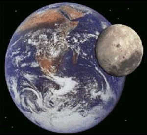 The Earth and Moon