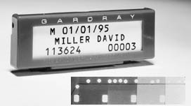 Dosimeter badge for recording dose of radiation